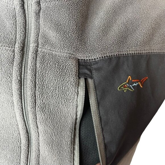 Greg Norman Tasso Elba Golf Vest Mens Medium Gray Fleece Zip - Picture 6 of 10